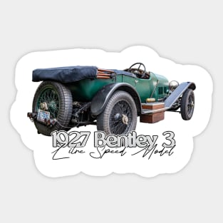 1927 Bentley 3 Litre Speed Model Tourer Sticker